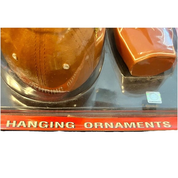 Texas Longhorns Christmas Tree Ornament Set Cap & Foam Finger Retired Design NWT - Picture 9 of 10